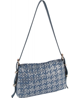 Sequin Denim Shoulder Bag CQ004-Z DENIM
